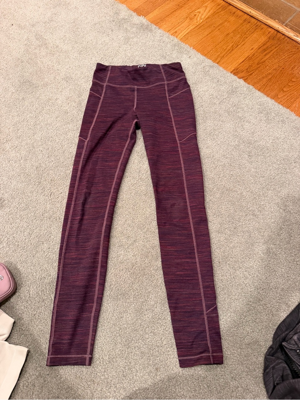 Athleta Girl Purple Marled High-Waist Leggings
